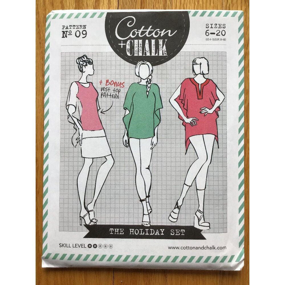 Misses Top Pattern US Sizes 4 - 18 The Holiday Set Cotton + Chalk 09 UNCUT